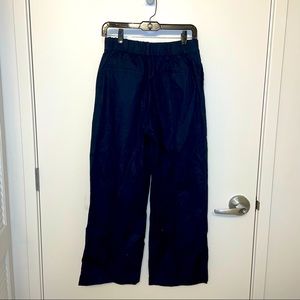 WOMEN LINEN COTTON WIDE STRAIGHT PANTS